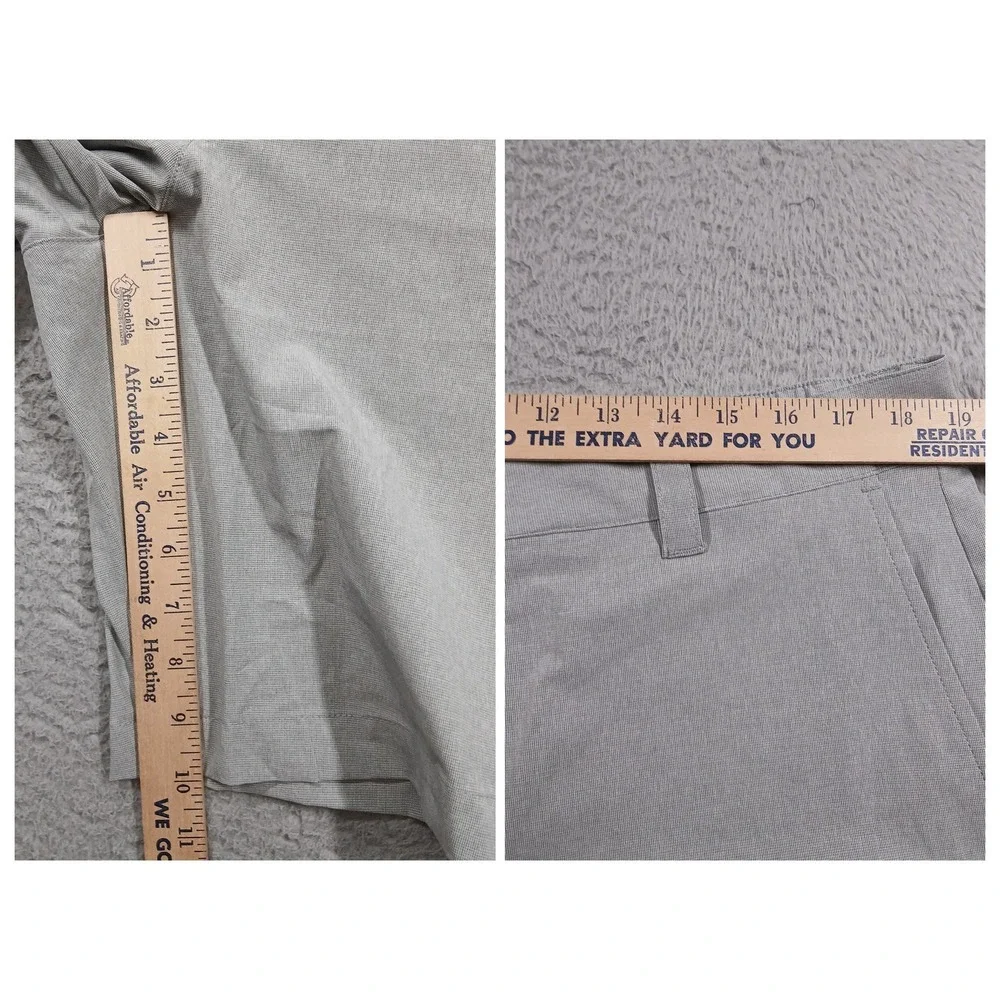Banana Republic Core Temp Shorts Men's 38 Performance Stretch Grey‎